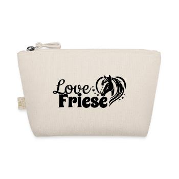Friese Love Herz Pferdekopf - Bio-Täschchen - Natur - Vorne