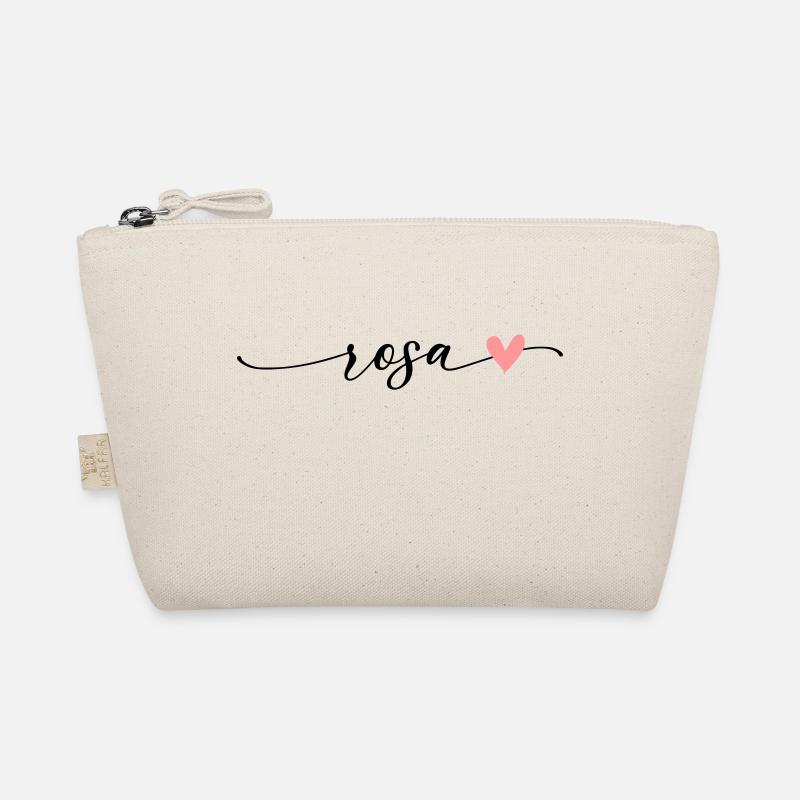 Pink Name Calligraphy Font Organic Pouch
