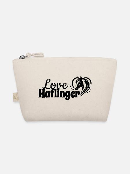 Haflinger amour coeur tête de cheval - Trousse biologique - nature - Devant