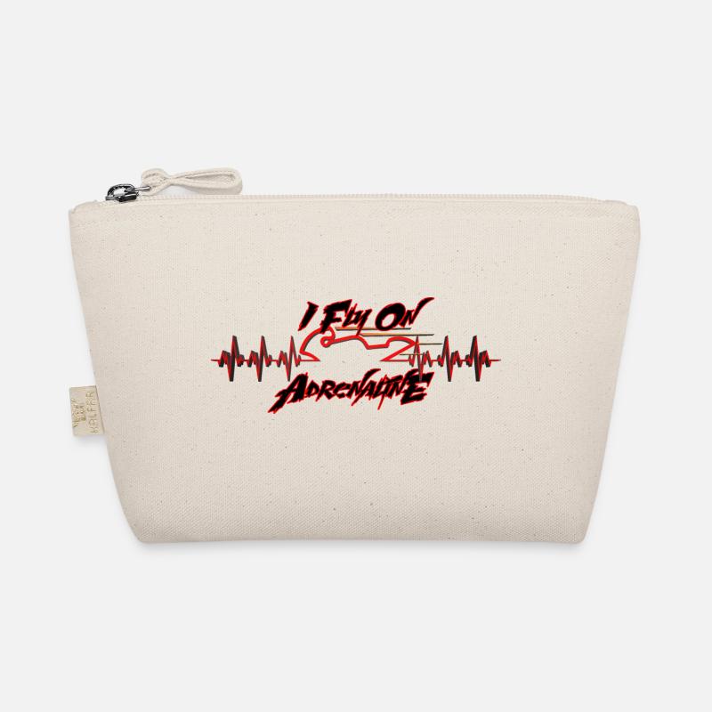 I Fly On Adrenalin moto Organic Pouch