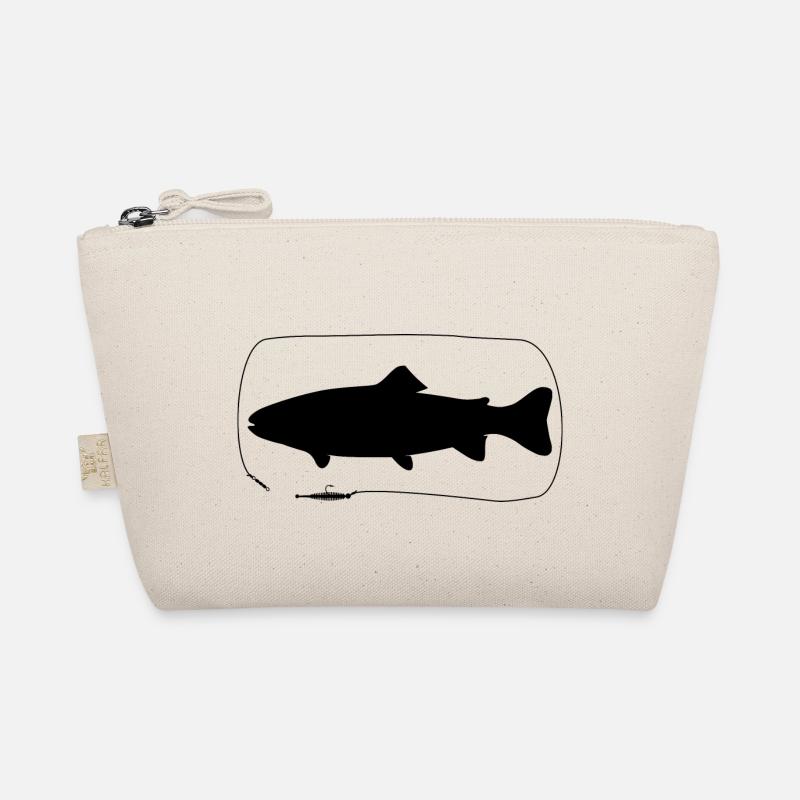 Forelle mit Gummifisch Bio-Täschchen