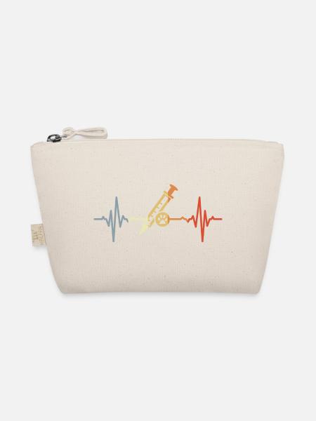Veterinary Syringe ECG - Organic Pouch - nature - Front