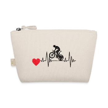 Fahrrad Radfahrer Fahrradfahrer Radfahren Radeln - Bio-Täschchen - Natur - Vorne