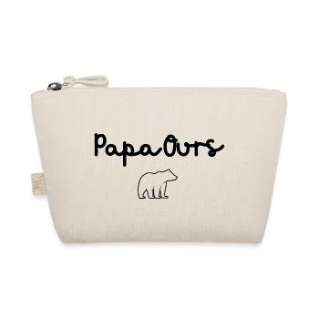 papa ours - papa ours cadeau papa - Trousse biologique - nature - Devant