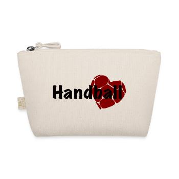 Handball Herz - Bio-Täschchen - Natur - Vorne