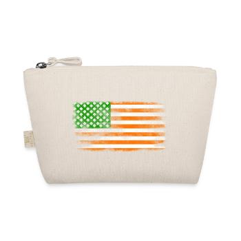 Drapeau de la Saint-Patrick irlandais américain lavé - Trousse biologique - nature - Devant