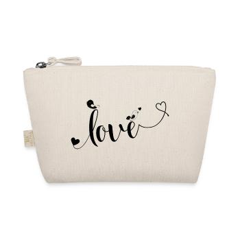 Liebe - Geschenk zum Valentinstag - Bio-Täschchen - Natur - Vorne