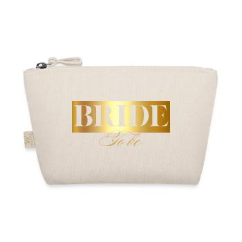 Bride to be gold-La Bride - Organic Pouch - nature - Front