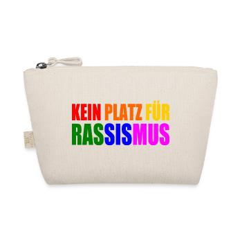 kein platz für rassismus - Bio-Täschchen - Natur - Vorne