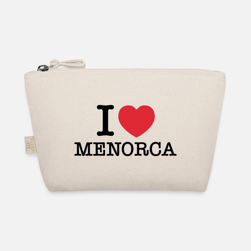 Ich liebe Menorca | Menorca | I Herz Menorca | Spanien - Bio-Täschchen - Natur