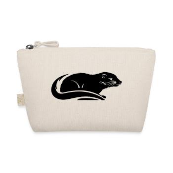 Silhouette moderne de vison comme design de t-shirt - Trousse biologique - nature - Devant