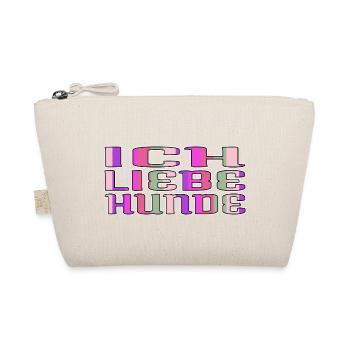 Puppy Birthday Christmas Birthday Gift - Organic Pouch - nature - Front