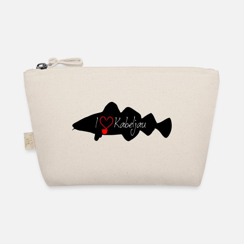 i Love cod black Organic Pouch