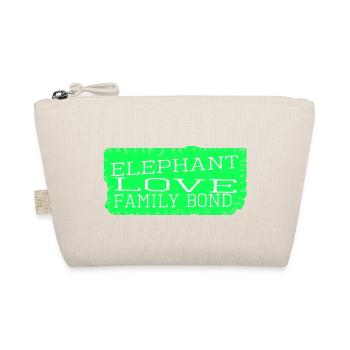 geek elephant behavior present fun funny quote - Organic Pouch - nature - Front