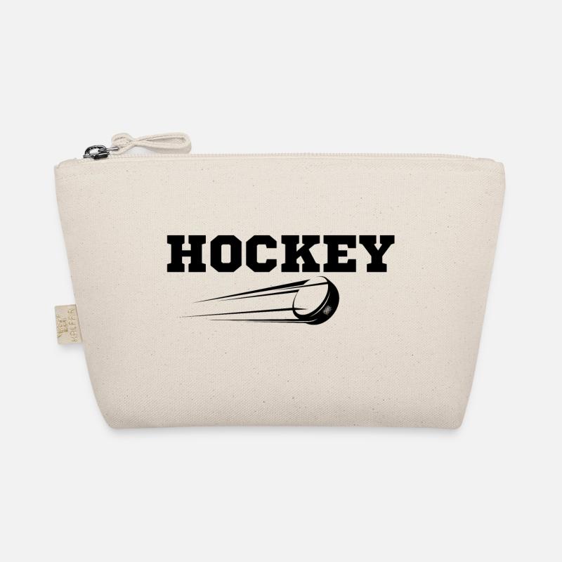 Hockey originelle Geschenkidee - Bio-Täschchen - Natur