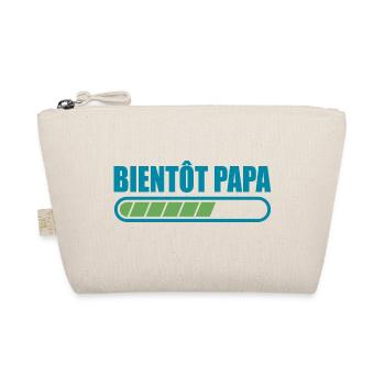 bientôt papa cadeau annonce drôle promu futur papa - Trousse biologique - nature - Devant