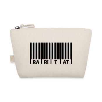 barcode rarität - Bio-Täschchen - Natur - Vorne