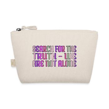 alien spaceship birthday present idea happy - Organic Pouch - nature - Front