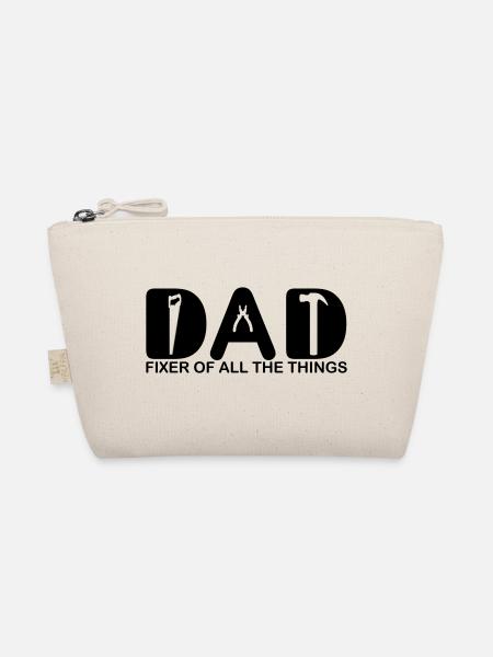 Papa. Fixierer aller Dinge. - Bio-Täschchen - Natur - Vorne