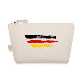 Deutschland Flagge Logo - Bio-Täschchen - Natur - Vorne