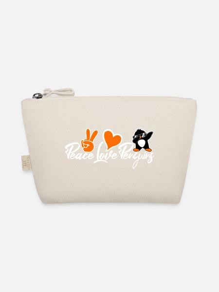 Amour Paix Pingouins Drôle Dab Cool Pingouin Dabbing - Trousse biologique - nature - Devant