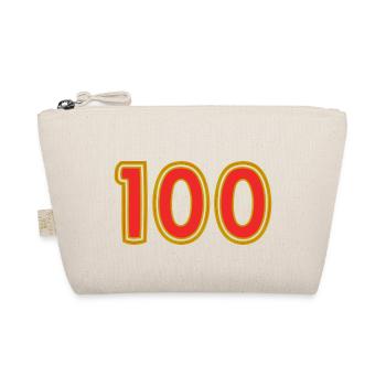 100. 100 JAHRE. 100-JÄHRIGES JUBILÄUM. 100. GEBURTSTAG - Bio-Täschchen - Natur - Vorne