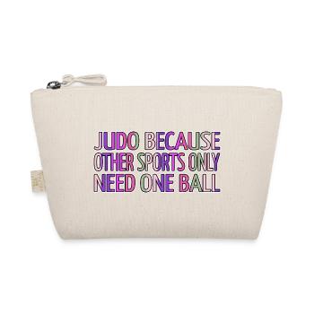 Jujutsu Belt Funny Sayings Jiu Jitsu Tae Kwon Do - Organic Pouch - nature - Front