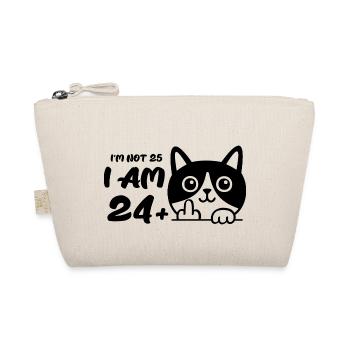 Je n’ai pas 25 ans, j’ai 24 ans plus 1 majeur Cat Flip - Trousse biologique - nature - Devant