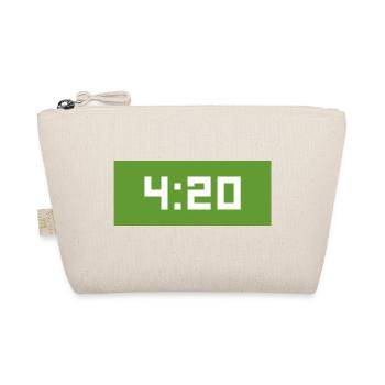 420 | 4:20 Uhr Blaze it grün - Bio-Täschchen - Natur - Vorne