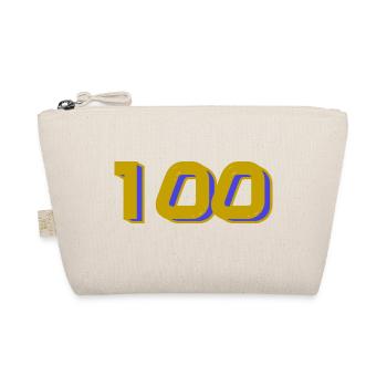 100. 100 JAHRE. 100-JÄHRIGES JUBILÄUM. GEBURTSTAG 100 - Bio-Täschchen - Natur - Vorne