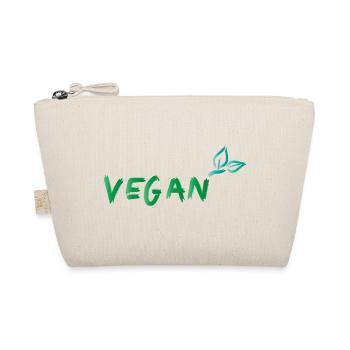 vegan blatt - Bio-Täschchen - Natur - Vorne