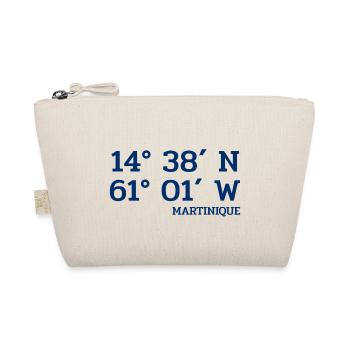 Martinique Coordinates - Koordinaten - West Indies - Organic Pouch - nature - Front