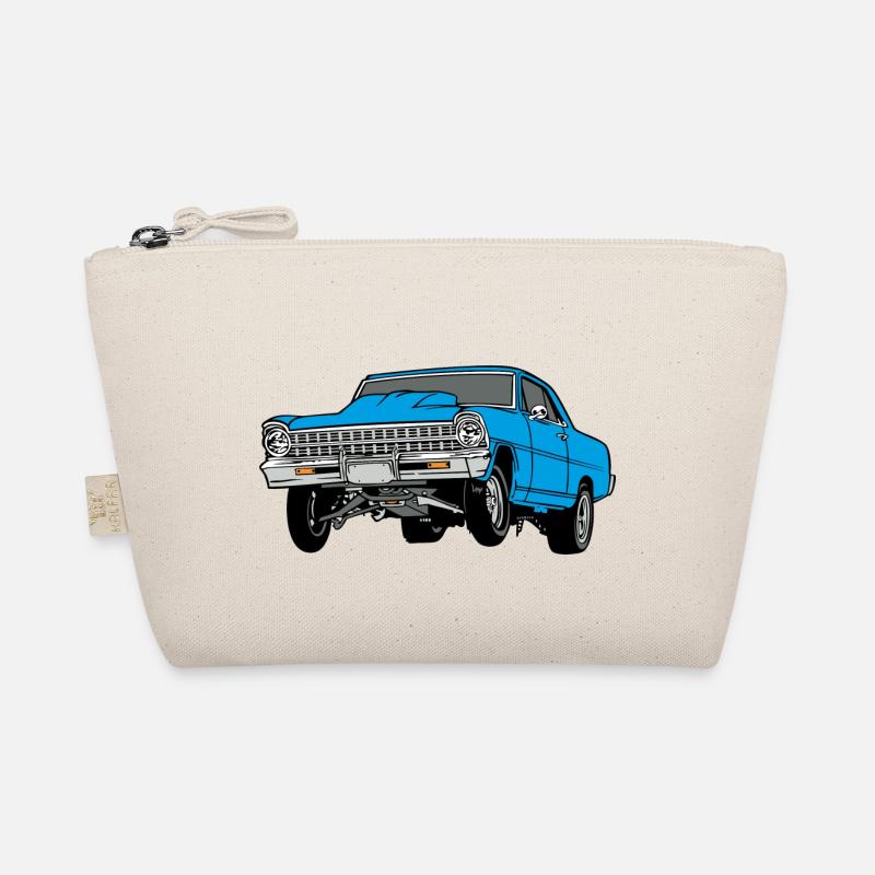 dragster blue Bio-Täschchen