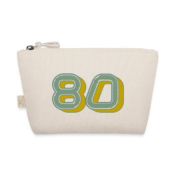 80. 80 YEARS. 80th ANNIVERSARY. 80 YEARS ANNIVERSARY. - Organic Pouch - nature - Front