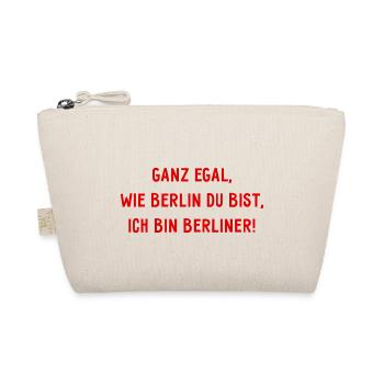 Ganz egal wie Berlin du bist, ich bin Berliner! - Bio-Täschchen - Natur - Vorne