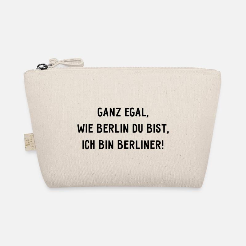 Ganz egal wie Berlin du bist, ich bin Berliner! - Bio-Täschchen - Natur