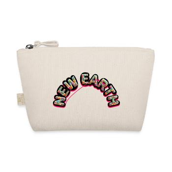 New earth written in flowers, pointing to love - Organic Pouch - nature - Front