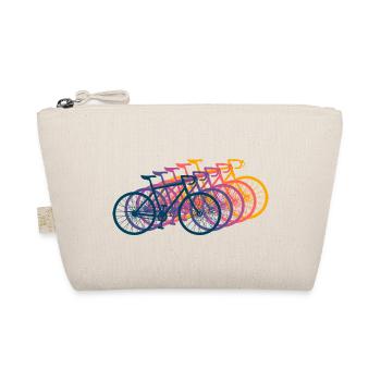 Fahrrad Rennrad Vintage Retro - Bio-Täschchen - Natur - Vorne