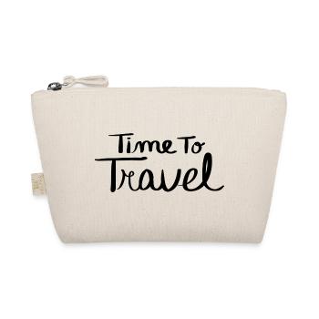 Time to Travel - Bio-Täschchen - Natur - Vorne