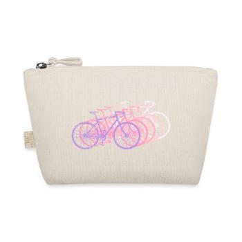 Fahrrad Rennrad Vintage Retro Grunge - Bio-Täschchen - Natur - Vorne