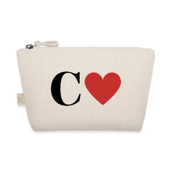 Lettre c cœur rouge - Trousse biologique - nature - Devant