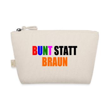 bunt statt braun - Bio-Täschchen - Natur - Vorne