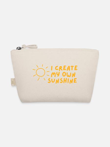 I create my own sunshine - Bio-Täschchen - Natur
