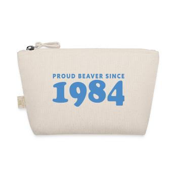 Proud beaver Since 1984 - Bio-Täschchen - Natur - Vorne