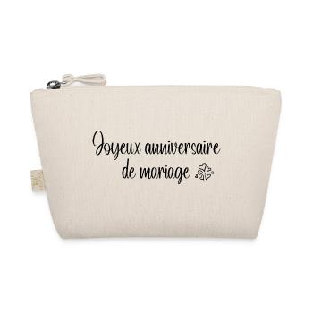 Happy Wedding Anniversary - Organic Pouch - nature - Front