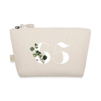 Numéro 65 floral vert - 65e anniversaire floral - Trousse biologique - nature - Devant