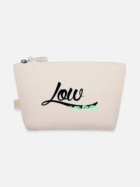 low is my lifestyle - Bio-Täschchen - Natur - Vorne