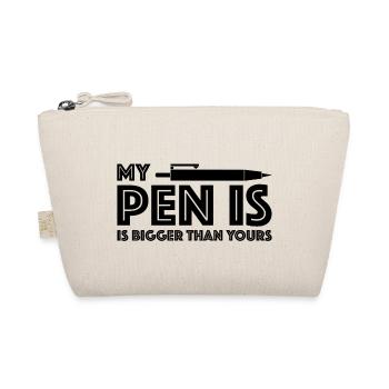 My pen is bigger than yours - Organic Pouch - nature - Front