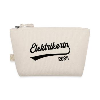 Elektrikerin 2024 Beruf Elektriker Strom Handwerk - Bio-Täschchen - Natur - Vorne