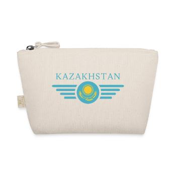 J’aime le Kazakhstan, T-shirt design de style élégance - Trousse biologique - nature - Devant